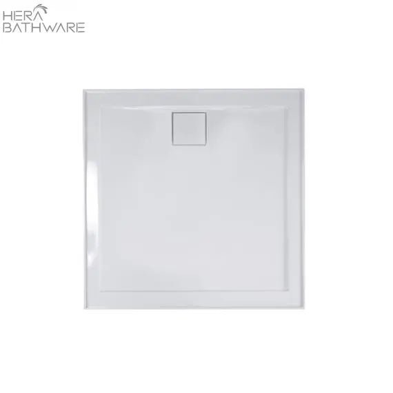 Daintree Polymarble 820, Square Shower Base, Ro - Hera Bathware