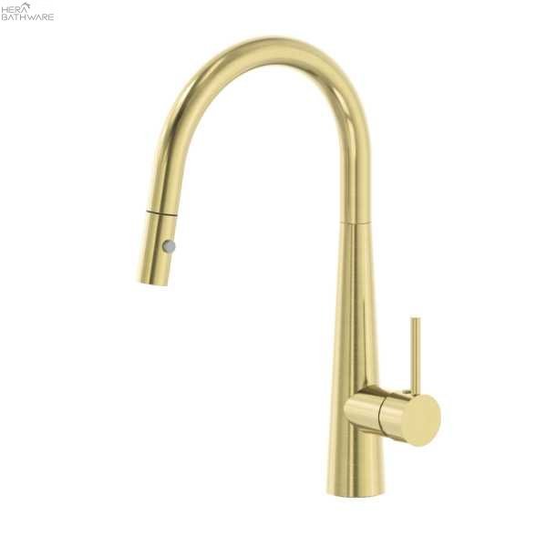 DOLCE Pull - Out Sink Mixer with Vegie spray function - Hera BathwareBrushed Gold