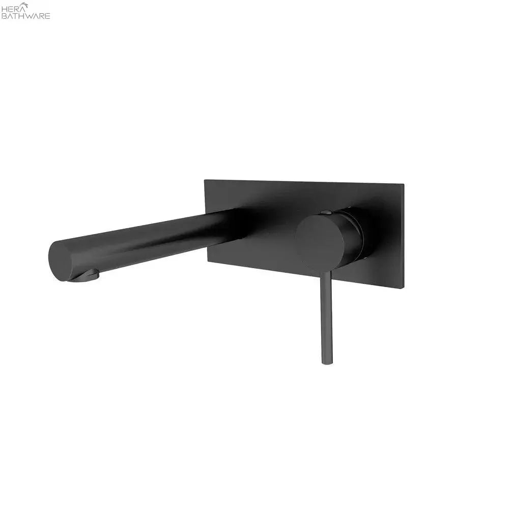 DOLCE Wall Basin Mixer Straight Spout - Hera BathwareMatte Black