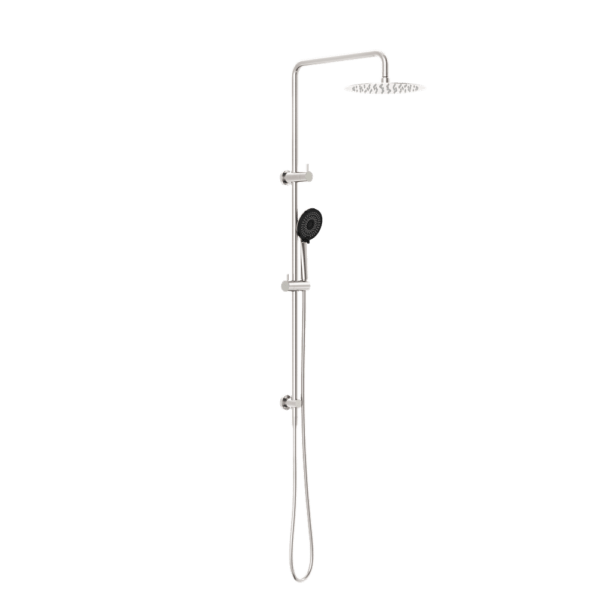 Dolce/ROUND Project Twin Shower 4 Star Rating | Nero - Hera BathwareBrushed Nickel
