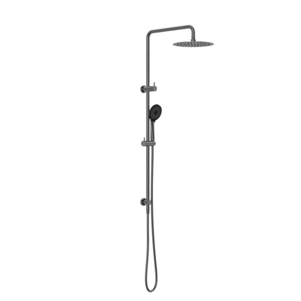 Dolce/ROUND Project Twin Shower 4 Star Rating | Nero - Hera BathwareGun Metal