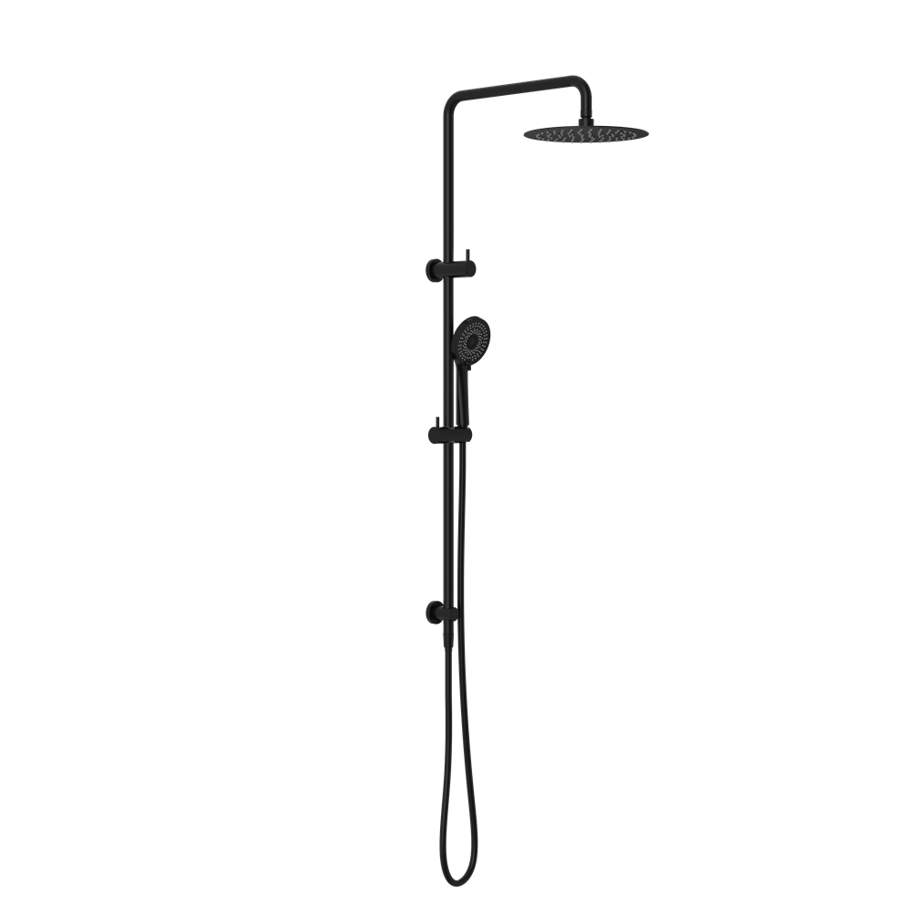 Dolce/ROUND Project Twin Shower 4 Star Rating | Nero - Hera BathwareMatte Black