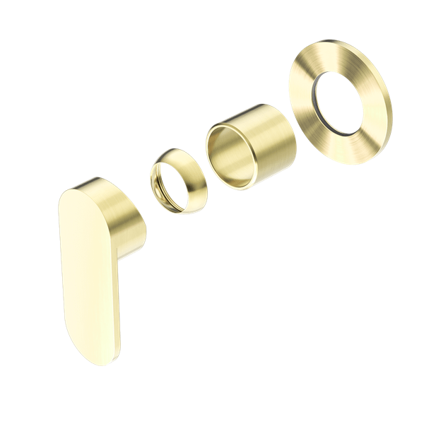 ECCO SHOWER MIXER ROUND BACK PLATE TRIM KITS ONLY - Hera Bathware X Nero Tapware NR301311DTBG | Brushed Gold