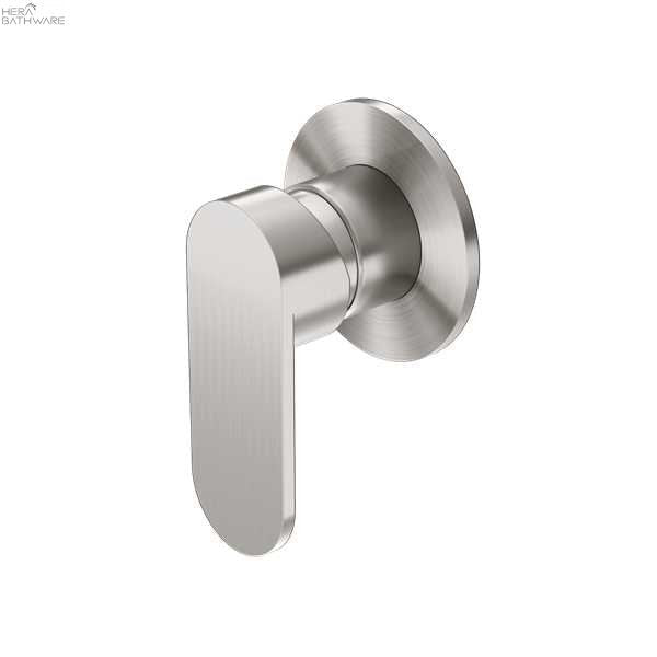 ECCO SHOWER MIXER ROUND BACK PLATE TRIM KITS ONLY - Hera BathwareBrushed Nickel