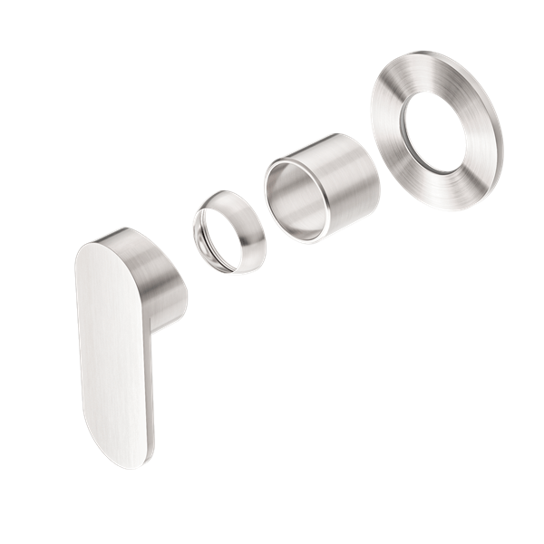 ECCO SHOWER MIXER ROUND BACK PLATE TRIM KITS ONLY - Hera Bathware X Nero Tapware NR301311DTBN | Brushed Nickel