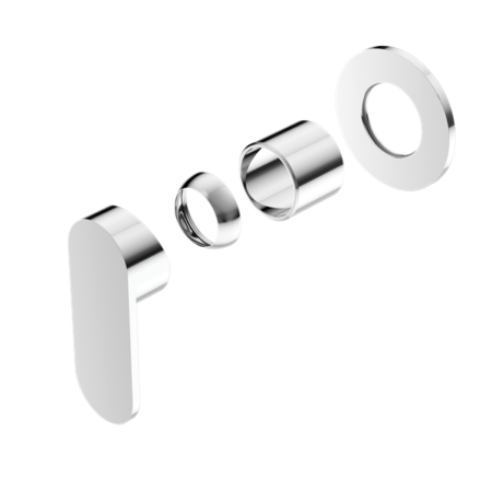 ECCO SHOWER MIXER ROUND BACK PLATE TRIM KITS ONLY - Hera Bathware X Nero Tapware NR301311DTCH | Chrome