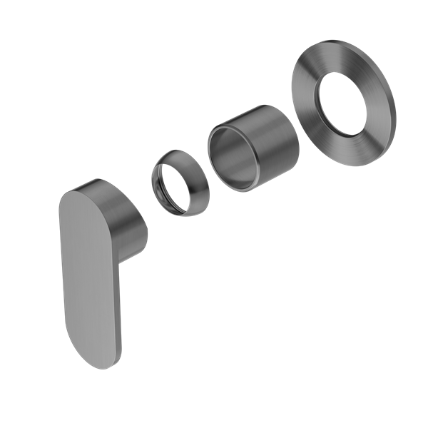ECCO SHOWER MIXER ROUND BACK PLATE TRIM KITS ONLY - Hera Bathware X Nero Tapware NR301311DTGM | Gun Metal