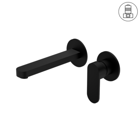 ECCO Wall Basin/Bath Mixer Seperate Back Plate - Hera BathwareMatte Black
