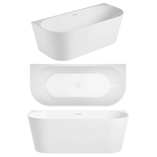 Eco Bath Tub Back to Wall & Corner Bath | Oceano - Hera Bathware1400mmBack To Wall