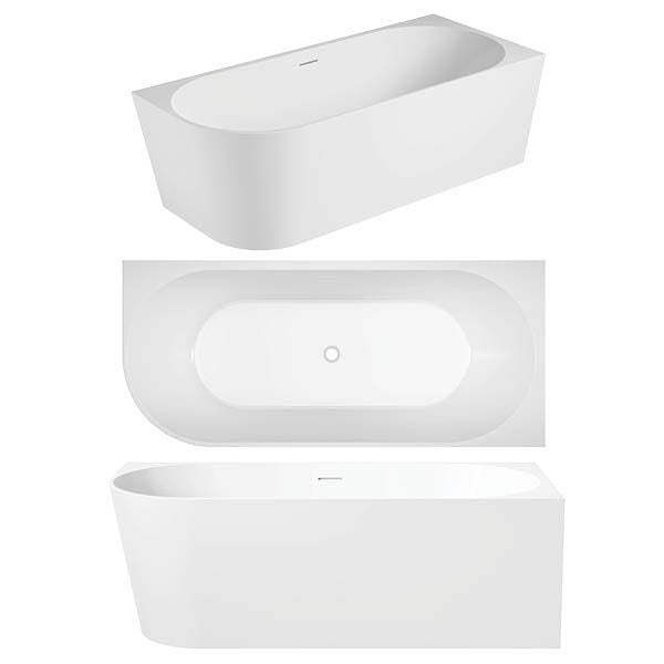 Eco Bath Tub Back to Wall & Corner Bath | Oceano - Hera Bathware1400mmRight Hand Option