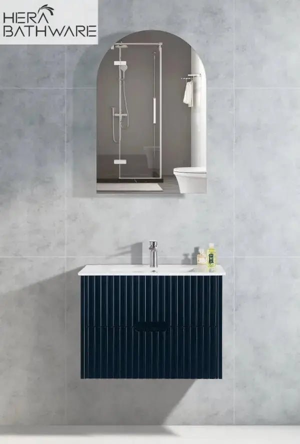 Elena Wall Hung Vanity - 750mm - Hera BathwareMatte BlackCabinet Only