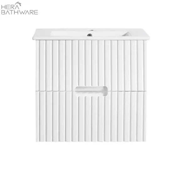 Elena Wall Hung Vanity - 750mm - Hera BathwareMatte WhiteCabinet Only