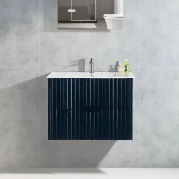 Elena Wall Hung Vanity - 900mm - Hera BathwareMatte BlackCabinet Only
