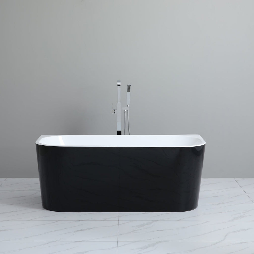 Elivia Back to Wall Bathtub - Matte Black | Ceto - Hera Bathware X KDK Bathware MBBT - 10 - 1500 | Matte Black1500mm