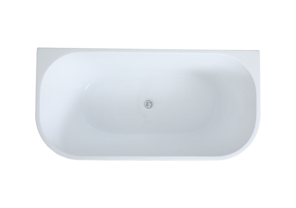 Elivia Back to Wall Bathtub - Matte Black | Ceto - Hera Bathware X KDK Bathware MBBT - 10 - 1500 | Matte Black1500mm