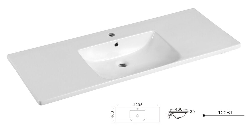 ELIVIA Ceramic Top - Hera Bathware1200mm Single Bowl