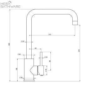 Elle Sink Mixer Chrome - Hera BathwareChrome
