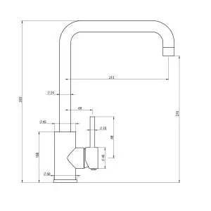 Elle Sink Mixer Stainless Steel - Hera BathwareStainless Steel