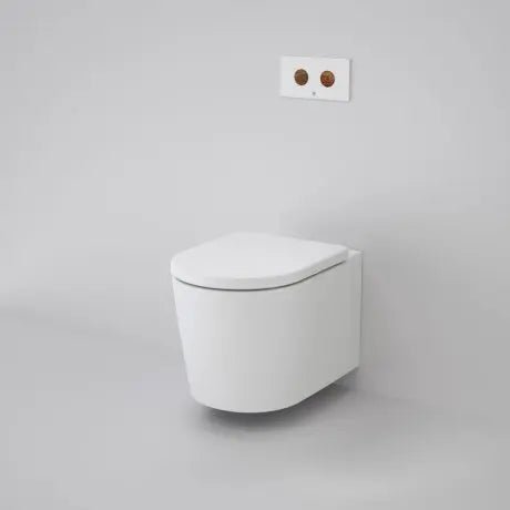ELVIRE Cleanflush® Invisi Serise II® Wall hung toilet suite - Hera BathwareGloss WhiteStructural Brick Wall
