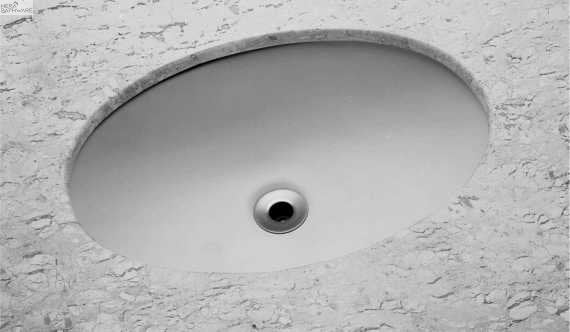 Emilia Large Oval Undercounter Vanity Basin 490x330mm - Hera Bathware