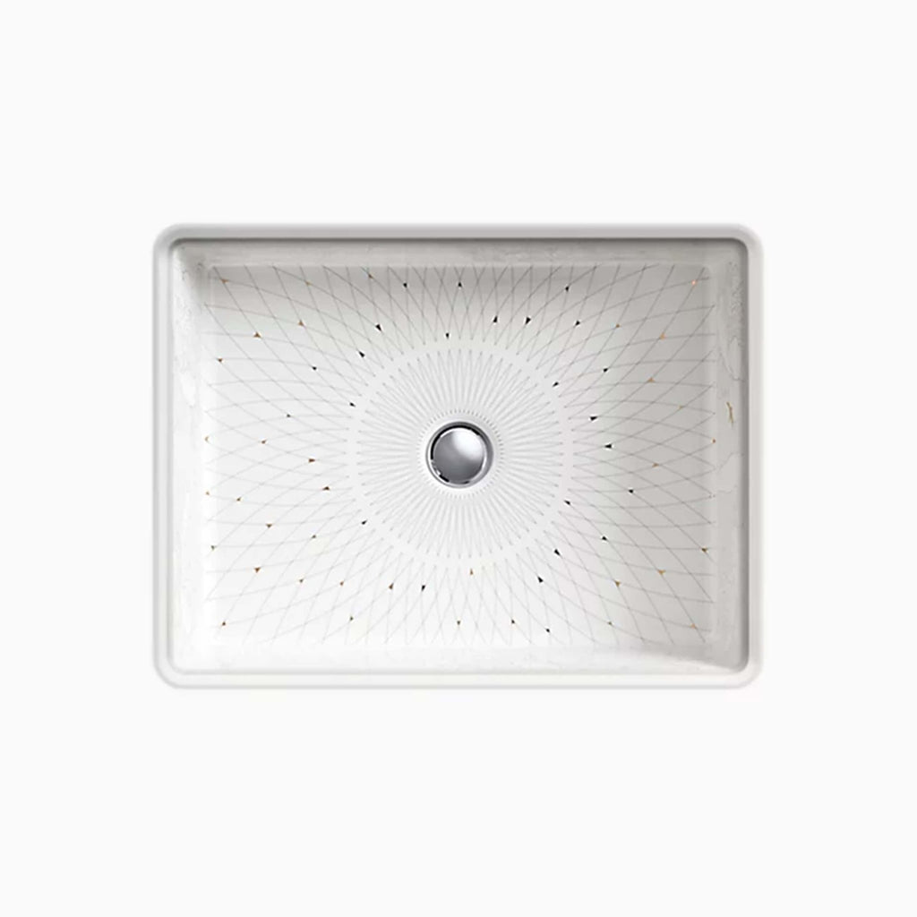 Empress Bouquet Rectangle UnderCounter Basin - Hera Bathware X Kohler 14275 - SMC - 0 |