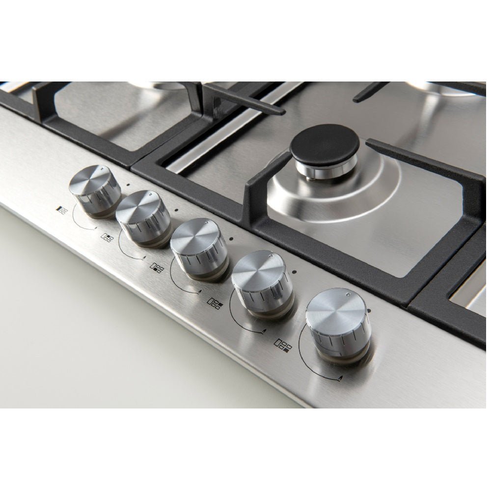 Euro Cooktop 900mm Gas Stainless Steel ECT90G5X - Hera BathwareStainless Steel
