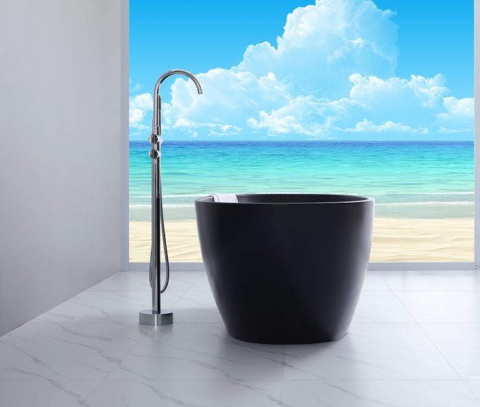 Evis Free Standing Bathtub - Matte Black - Hera BathwareMatte Black1500mm