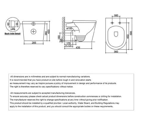 ALZANO Gloss White in wall Toilet With Geberit Cistern - Hera Bathware