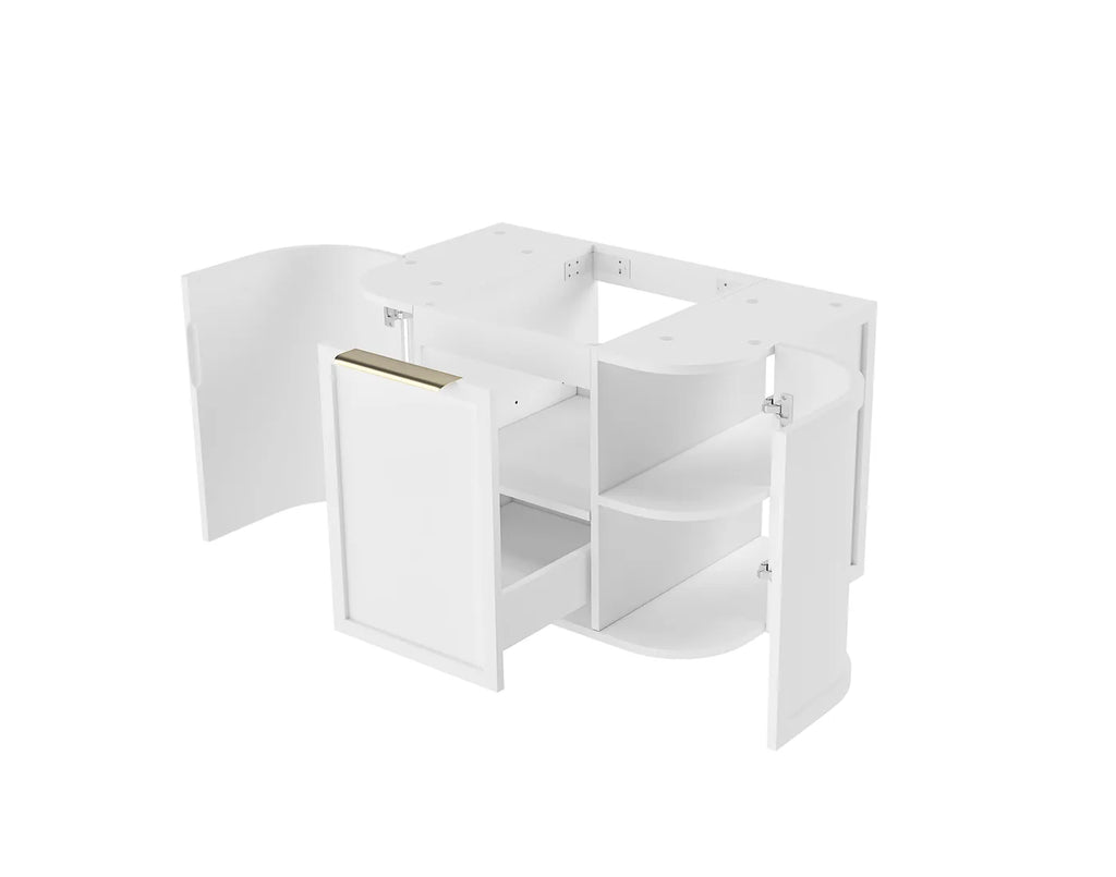 HAMPSHIRE 750mm Satin White Wall Hung Vanity - Hera Bathware