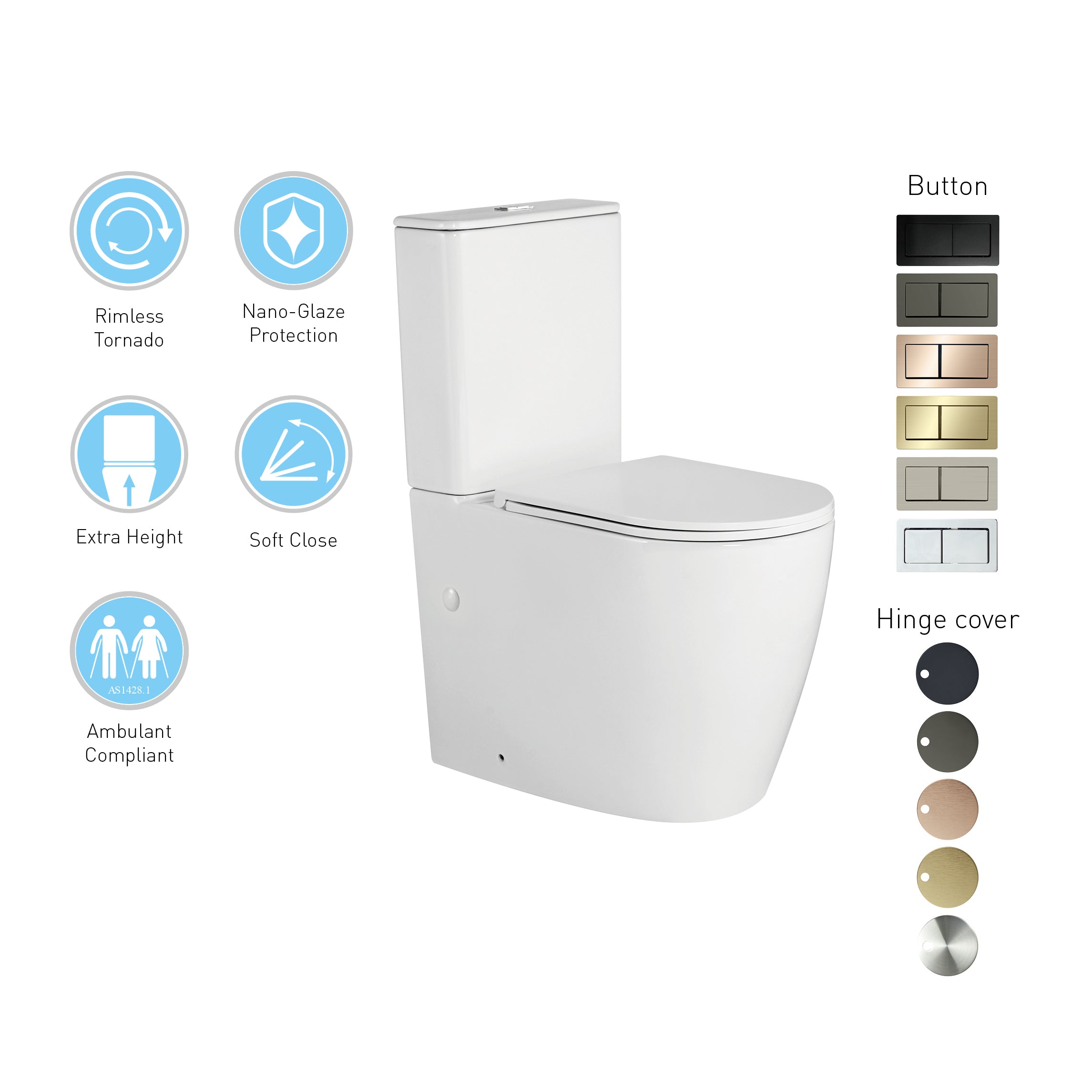Auke Zenmo Zenmo Wall faced tornado-X flush Toilet Suite | Zenmo – Hera Bathware