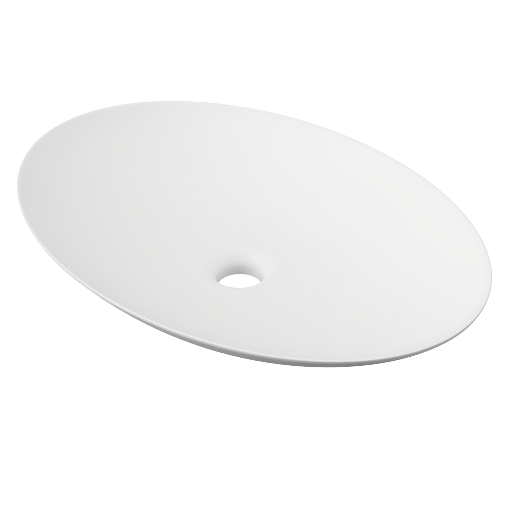 Feather Basin 510mm - Hera BathwareMatte White