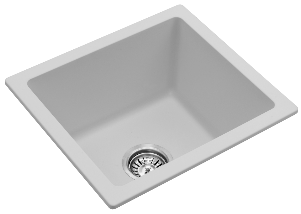 Fomos Granite Kitchen Sinks Single Bowl | Bella Vista - Hera Bathware X Bella Vista SNK - 4641 - BLK | 410x460mmBlack Granite