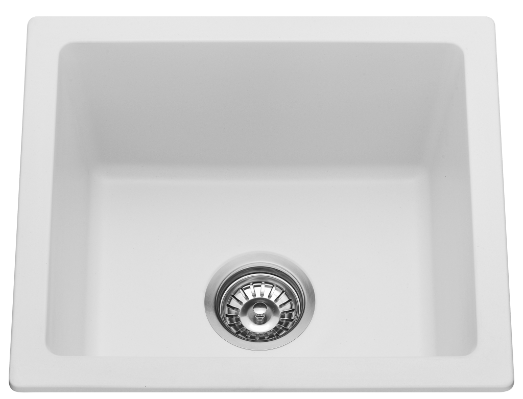 Fomos Granite Kitchen Sinks Single Bowl | Bella Vista - Hera Bathware X Bella Vista SNK - 4641 - BLK | 410x460mmBlack Granite
