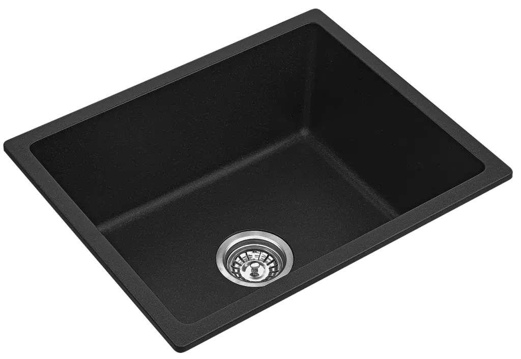 Fomos Granite Kitchen Sinks Single Bowl | Bella Vista - Hera Bathware X Bella Vista SNK - 4641 - WHT | 410x460mmWhite Granite
