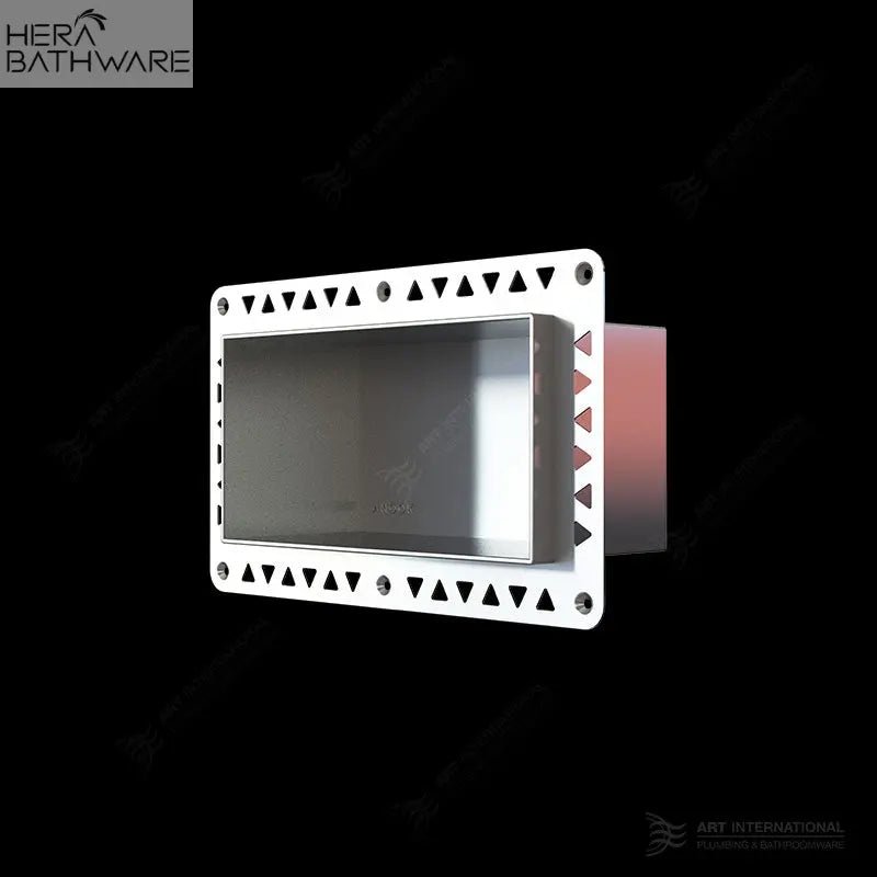 Foot Anook® Shower Niche - 200 x 100mm - Hera BathwarePolished Stainless Steel