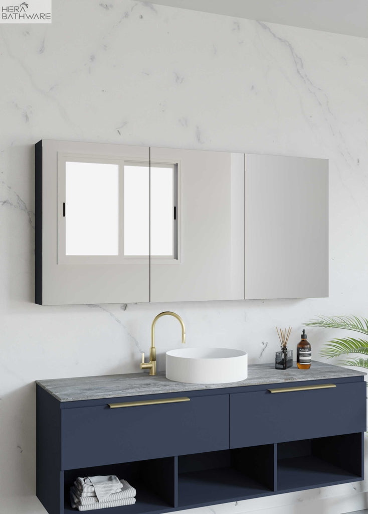 Frameless Shaver - Hera Bathware600mm Two Door