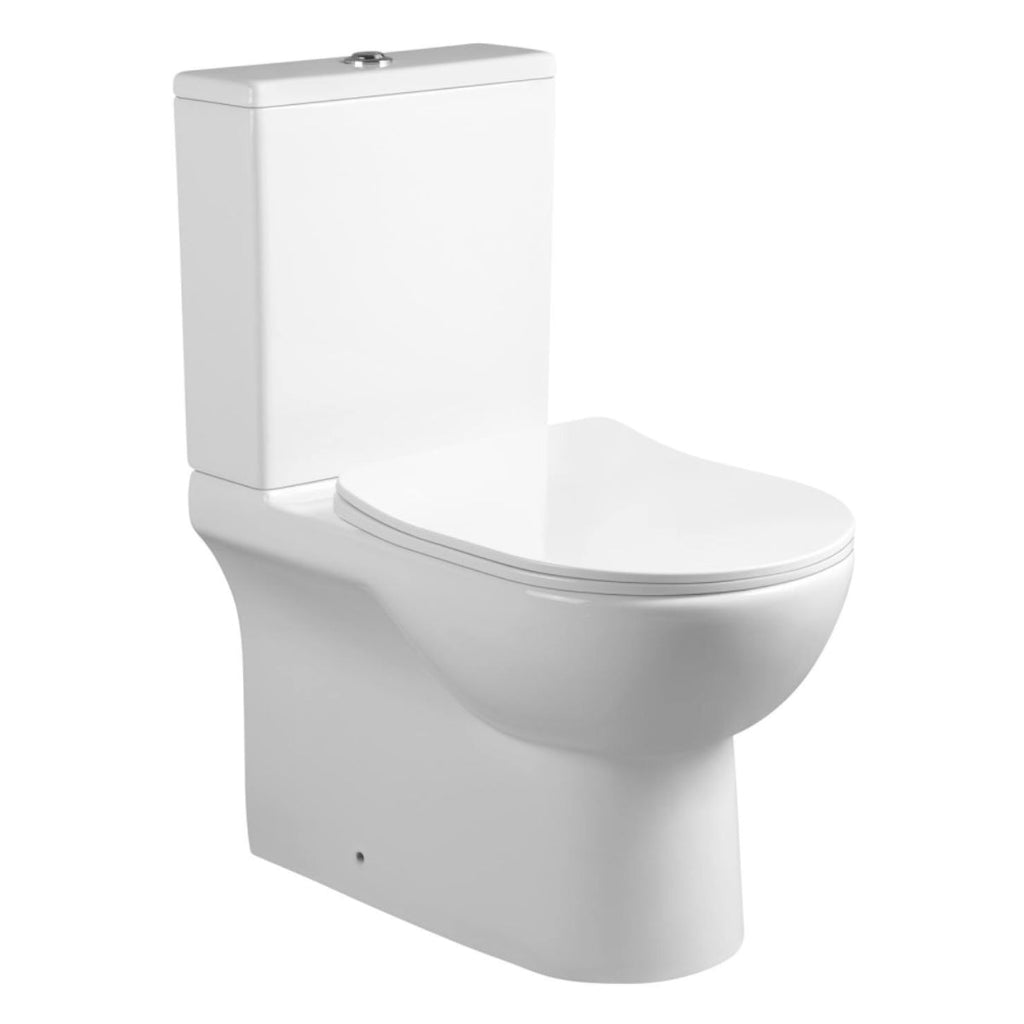 Galway Rimless Back To Wall Toilet Suite Soft Close Seat - Hera Bathware