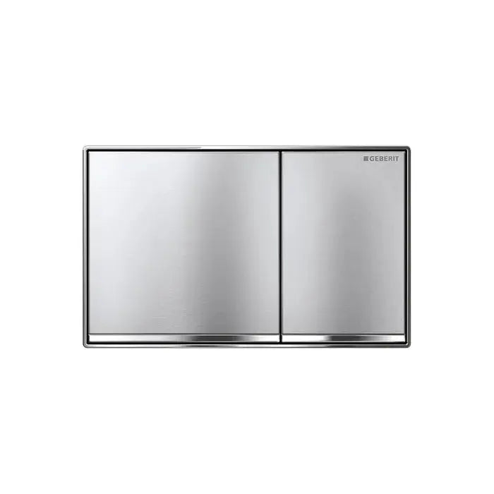 Geberit Sigma 60 Dual - flush Square Brushed Chrome Button - Hera Bathware