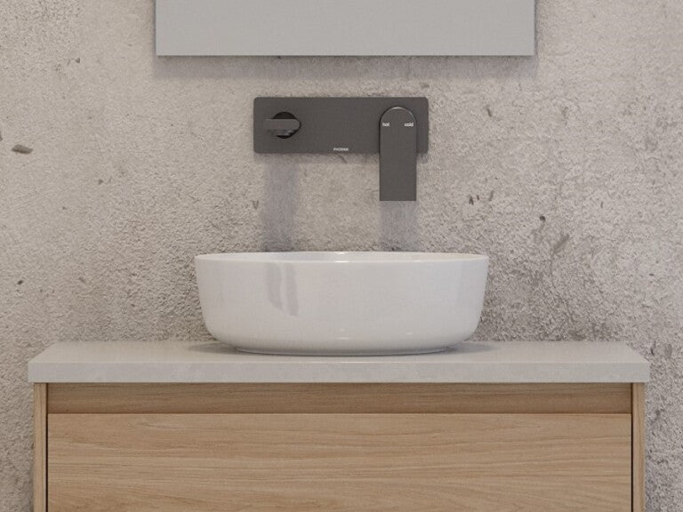 Gem Basin 300mm White Gloss | Small Basin - Hera BathwareGloss White