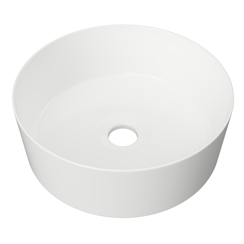 Gem Basin 300mm White Gloss | Small Basin - Hera BathwareGloss White