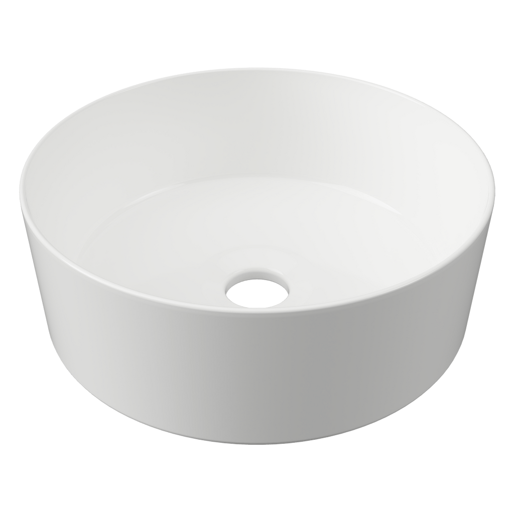 Gem Basin 300mm White Gloss | Small Basin - Hera BathwareGloss White