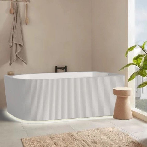 Genova Right Corner Bathtub - Hera Bathware1500mmGloss White