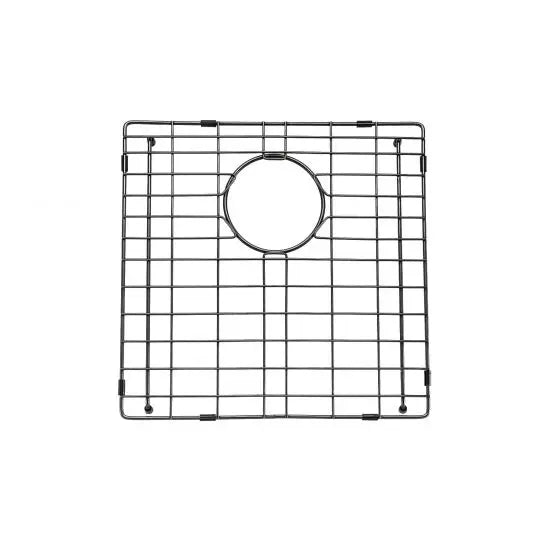 Gun Metal Grey 440x440x205mm Satin Stainless Steel Handmade Single Bowl Sink for Flush Mount and Undermount - Hera BathwareGun Metal