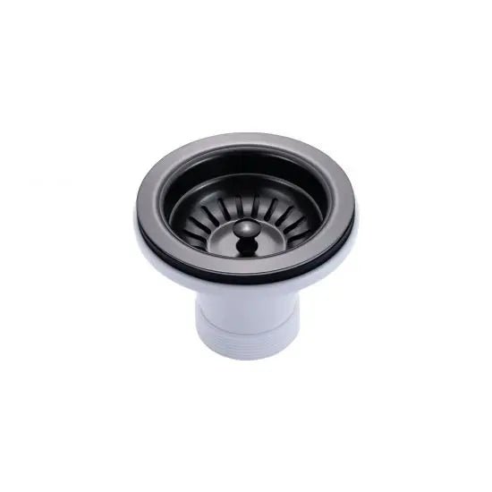 Gun Metal Grey 600x450x300mm 1.2mm Handmade Top/Undermount Single Bowl Kitchen/Laundry Sink - Hera BathwareGun Metal