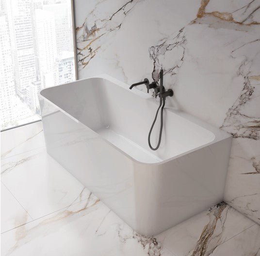 Helix Back to Wall Bathtub 1400/1500 | AZURA - Hera Bathware1400mm