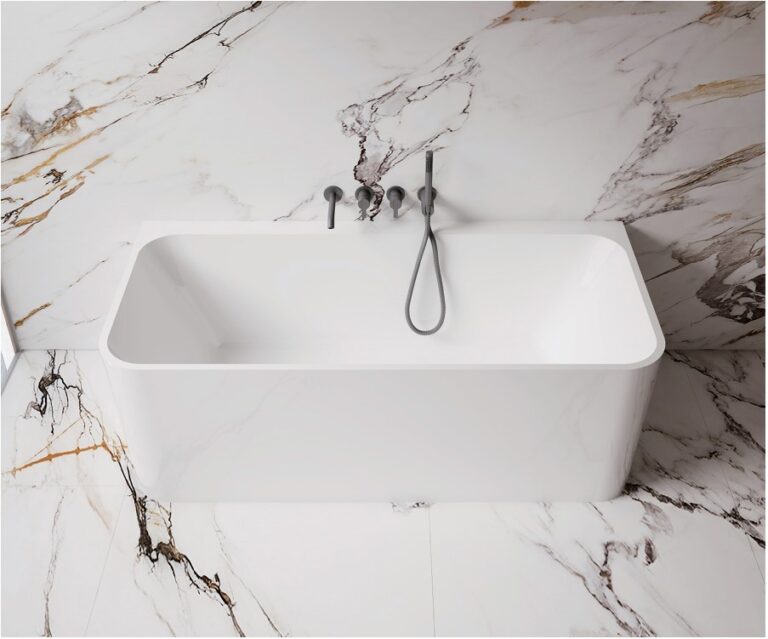 Helix Back to Wall Bathtub 1400/1500 | AZURA - Hera Bathware1400mm