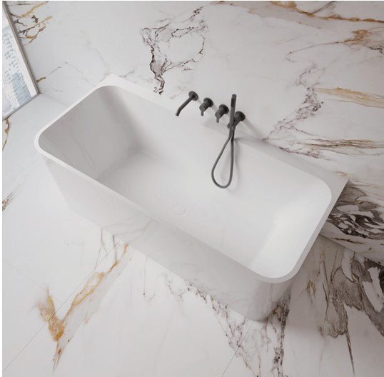 Helix Back to Wall Bathtub 1400/1500 | AZURA - Hera Bathware1500mm