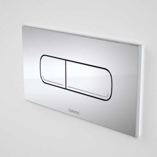 Invisi Series II® Oval Dual Flush Plate & Buttons (Metal) | Caroma - Hera Bathware X Caroma 237078C | Chrome