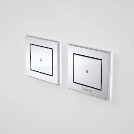 INVISI SERIES II® Rectangle dual flush remote buttons (PLASTIC) - Hera BathwareChrome