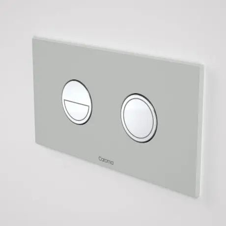 INVISI SERIES II® Round dual flush Plate & Buttons - Hera Bathware(Metal) Light Grey